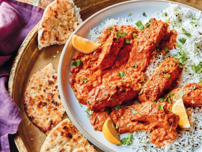 Salmon tikka masala